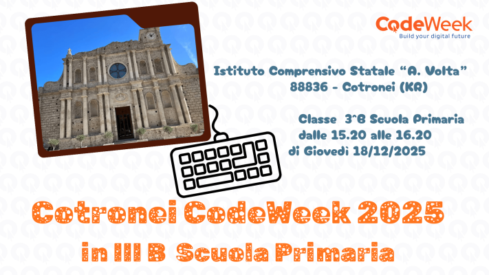 Cotronei CodeWeek 2025 in 3^B Scuola primaria